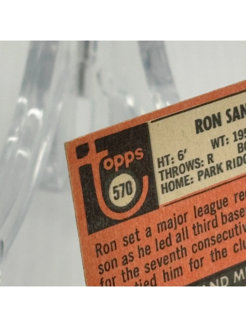 1969 Topps #570 Ron Santo Chicago Cubs Baseball Card Vintage MLB HOF Third Base